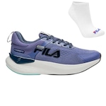 Kit Tênis Fila Improve + Meia - Feminino ROXO/CINZA