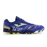 Chuteira Society Joma Mundial - Adulto AZUL/VERDE CLA