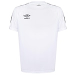 Camiseta Umbro Tradicional Tape - Masculina BRANCO/PRETO