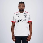 Camisa do Flamengo Ii 2024 adidas com Patrocínio - Masculina BRANCO