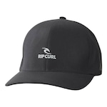 Boné Aba Curva Rip Curl Vaporcool Delta Flexfit - Fechado - Adulto PRETO/CINZA