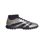 Chuteira Society adidas Predator League Mid TF - Adulto CINZA