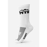 Meia Hupi Triplo Mtb - Unissex BRANCO/PRETO