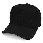 Boné Aba Curva New Era 9Forty A-Frame Strapback mlb New York Yankees - strapback - Adulto PRETO