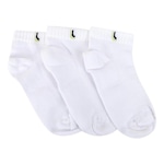 Kit Meia Lupo Básico Cano Curto 3 Pares - Infantil BRANCO