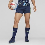 Shorts Puma Individualblaze Football - Feminino AZUL ESC/VERDE CLA