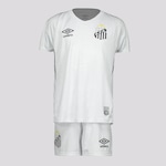 Conjunto do Santos Umbro I 2024 - Infantil BRANCO