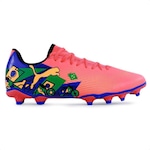 Chuteira Campo Puma Future 7 Play Neymar Jr Fg/Ag Bdp - Adulto LARANJA/AZUL