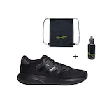 Kit Tênis adidas Response Runner - Unissex + Mochila e Garrafinha PRETO