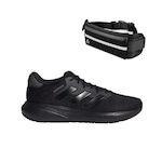 Kit Tênis adidas Response Runner - Unissex + Pochete de Corrida PRETO