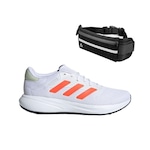 Kit Tênis adidas Response Runner - Unissex + Pochete de Corrida BRANCO/VERMELHO