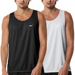 Kit Camiseta Regata Mizuno Energy M - 2 Unidades - Masculina PRETO/CINZA