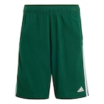 Bermuda de Malha Essentials Três Listras adidas - Infantil VERDE