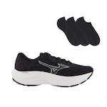 Kit Tênis Mizuno Enigma Masculino + 3 Pares de Meias PRETO