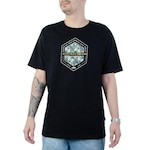 Camiseta Hd Tropical - - Masculina PRETO