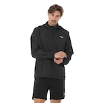 Jaqueta Mizuno Focus Com Capuz Masculina PRETO