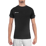 Camiseta Babolat Play Neck Tee - Masculina PRETO/BRANCO