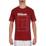 Camiseta Wilson Tennis Court - Masculina VERMELHO