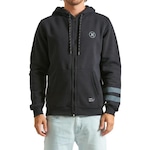 Jaqueta de Moletom Hurley Aberto Circle Icon Masculina PRETO