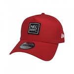 Boné Aba Curva 9Forty New Era Nec New York City - Snapback - Adulto VERMELHO