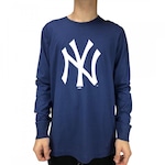 Camiseta Manga Longa New Era Mlb New York Yankees - Masculina AZUL ESCURO