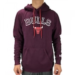 Blusão de Moletom com Capuz New Era Nba Chicago Bulls - Masculino VINHO