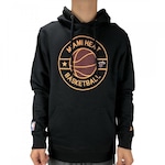 Blusão de Moletom com Capuz New Era Nba Miami Heat - Masculino PRETO