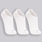 Kit 3 Pares de Meias Invisíveis Lupo Feminina BRANCO