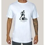 Camiseta WSS Brasil Algodão Prime Wss Old School Gym - Masculina BRANCO