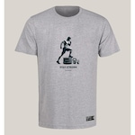 Camiseta WSS Brasil Algodão Prime Wss Old School Gym - Masculina CINZA