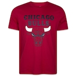 Camiseta New Era Regular Nba Chicago Bulls World Of Logos - Masculina VERMELHO