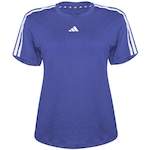 Camiseta adidas Tr Es 3S T - Feminina AZUL/BRANCO