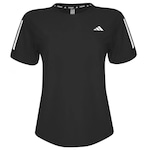 Camiseta adidas Own The Run Base - Feminina PRETO/BRANCO