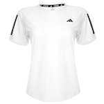 Camiseta adidas Own The Run Base - Feminina BRANCO/PRETO