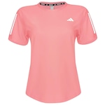 Camiseta adidas Own The Run Base - Feminina ROSA CLA/BRANCO