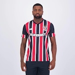 Camisa do São Paulo II 2024 New Balance com Patrocínio 5 Arboleda - Masculina VERMELHO