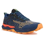 Tênis Mizuno Trail Daichi 8 - Masculino AZUL ESC/LARANJA