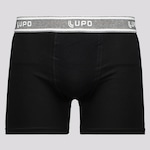 Cueca Boxer Lupo Basic Algodão com Elastano - Masculina PRETO