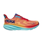 Tênis Hoka Clifton 9 - Masculino VERMELHO/AMARELO