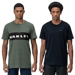 Camiseta Oakley Sport Tee + Camiseta Oakley Patch 2.0 Tee - Masculina VERDE/PRETO