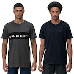 Camiseta Oakley Sport Tee + Camiseta Oakley Patch 2.0 Tee - Masculina CINZA ESCURO/PRETO