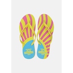 Chinelo Tropical Brasil Estampado Slim - Feminino VERDE