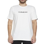 Camiseta Quiksilver Omni Font - Masculina BRANCO