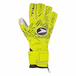 Luvas de Goleiro de Campo Poker Profissional Champion 8 Extended - Adulto Amarelo/Preto