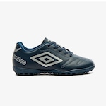 Chuteira Society Umbro Class 2.2 - Júnior AZUL ESC/CINZA