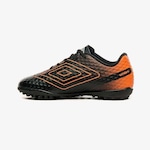 Chuteira Society Umbro Warskin - Infantil PRETO/LARANJA