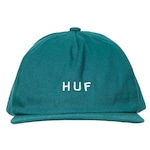 Boné Aba Reta Huf Logo Reg Metal - Snapback - Adulto VERDE