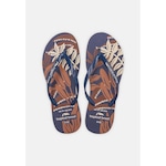 Chinelo Tropical Brasil Estampado Slim - Feminino AZUL