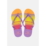 Chinelo Tropical Brasil Estampado Slim - Feminino ROXO