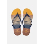 Chinelo Tropical Brasil Estampado Slim - Feminino AZUL